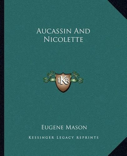 Cover image for Aucassin and Nicolette