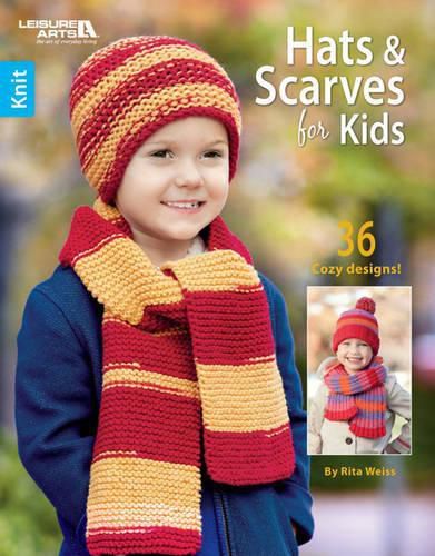 Cover image for Knit Hats & Scarves for Kids