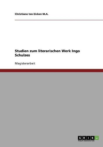 Cover image for Studien Zum Literarischen Werk Ingo Schulzes