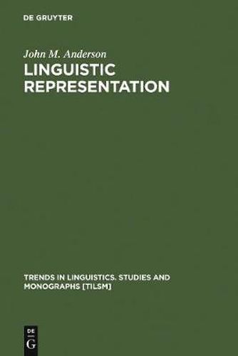 Cover image for Linguistic Representation: Structural Analogy and Stratification