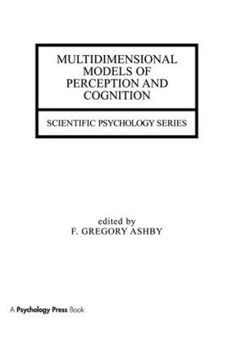 Cover image for Multidimensional Models of Perception and Cognition