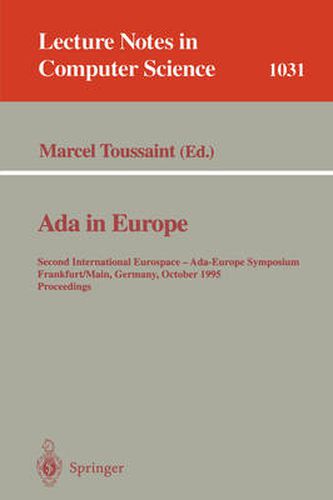 Cover image for Ada in Europe: Second International Eurospace-Ada-Europe Symposium, Frankfurt, Germany, October 2-6, 1995