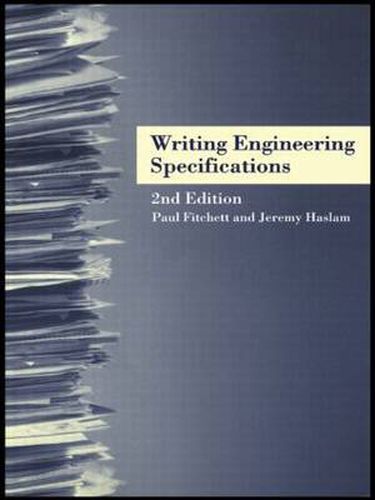 Cover image for Writing Engineering Specifications