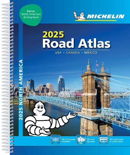 USA Canada Mexico - 2025 Road Atlas (A4-Spiral)