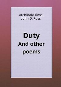 Cover image for Duty and Other Poems