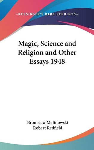 Cover image for Magic, Science and Religion and Other Essays 1948