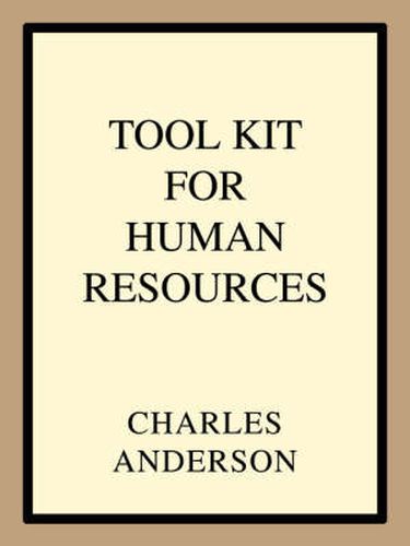 Cover image for Tool Kit For Human Resources