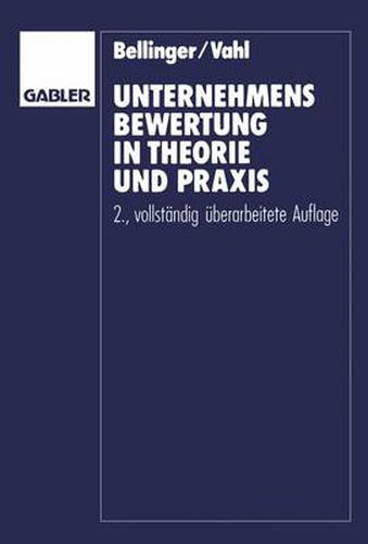 Cover image for Unternehmensbewertung in Theorie Und Praxis