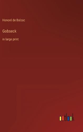 Cover image for Gobseck