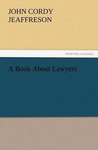 Cover image for A Book about Lawyers