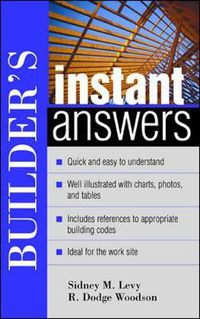 Cover image for BUILDER'S INSTANT ANSWERS