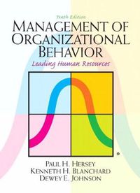 Cover image for Management of Organizational Behavior