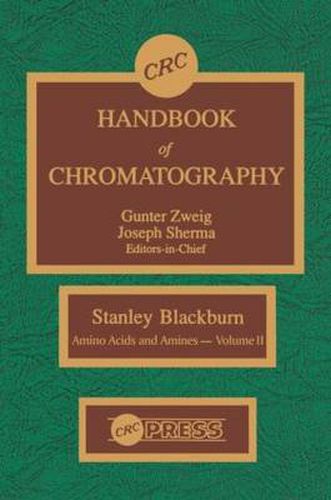 Cover image for CRC Handbook of Chromatography: Amino Acids and Amines, Volume II