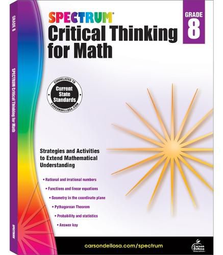 Cover image for Spectrum Critical Thinking for Math, Grade 8