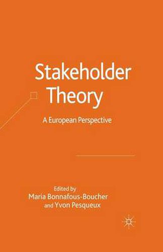 Cover image for Stakeholder Theory: A European Perspective