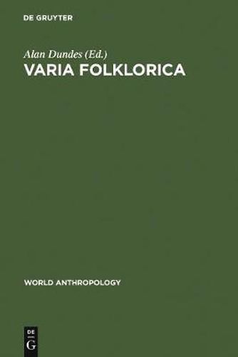 Cover image for Varia Folklorica