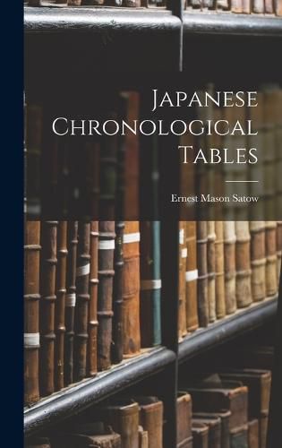 Cover image for Japanese Chronological Tables