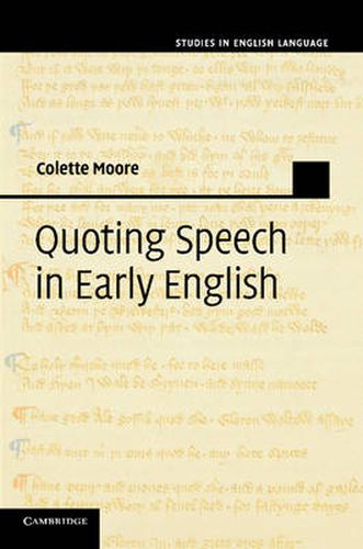 Cover image for Quoting Speech in Early English