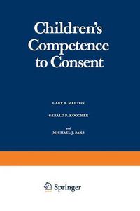 Cover image for Children's Competence to Consent