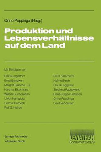 Cover image for Produktion Und Lebensverhaltnisse Auf Dem Land