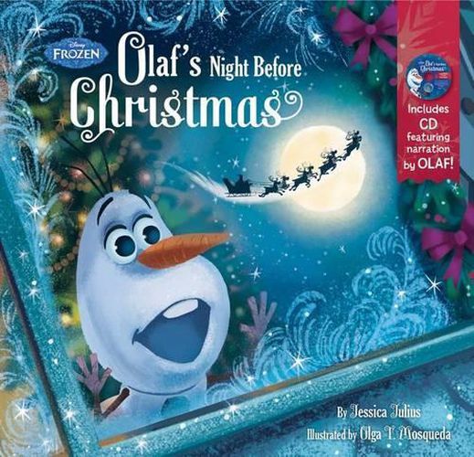 Frozen Olaf's Night Before Christmas Book & CD