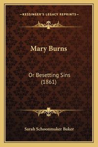 Cover image for Mary Burns: Or Besetting Sins (1861)