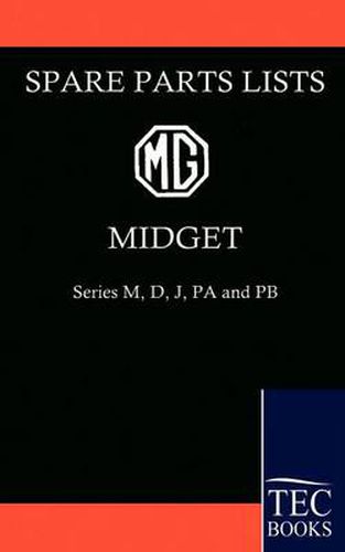 Cover image for MG Midget Spare Parts Lists