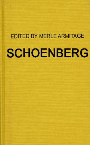 Schoenberg: Articles, by Arnold Schoenberg, Erwin Stein, and others, 1929 to 1937