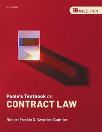 Cover image for Poole's Textbook on Contract Law