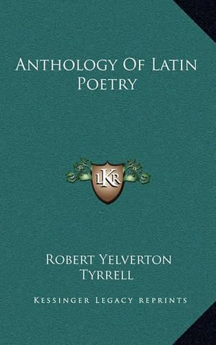 Cover image for Anthology of Latin Poetry