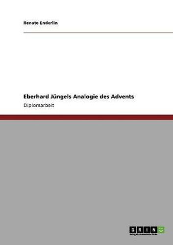Cover image for Eberhard Jungels Analogie des Advents