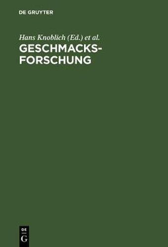 Cover image for Geschmacksforschung