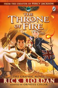 Cover image for The Throne of Fire: The Graphic Novel (The Kane Chronicles Book 2)