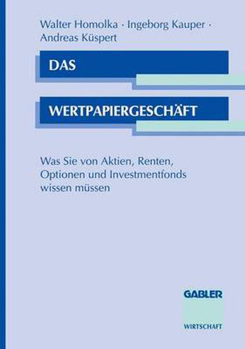 Cover image for Das Wertpapiergeschaft