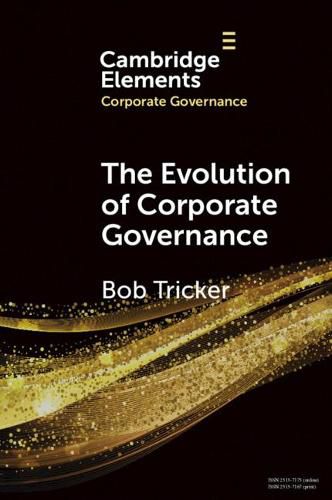 Cover image for The Evolution of Corporate Governance