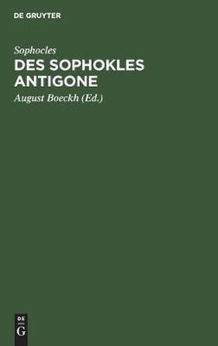 Des Sophokles Antigone