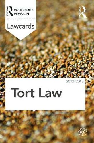 Cover image for Tort Lawcards 2012-2013