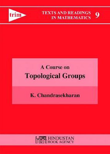 Cover image for A Course on Topological Groups