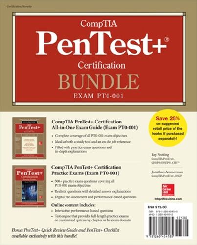 Cover image for CompTIA PenTest+ Certification Bundle (Exam PT0-001)