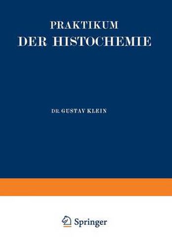 Cover image for Praktikum Der Histochemie