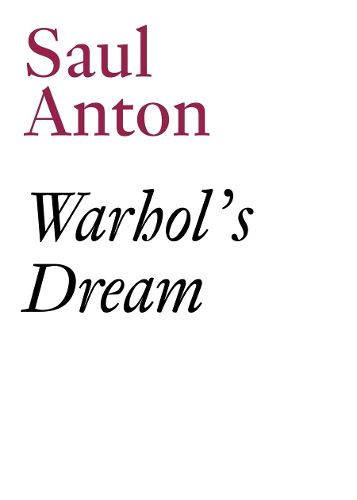 Cover image for Warhol's Dream: Saul Anton