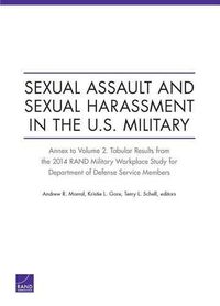Cover image for Sexual Assault and Sexual Harassment in the U.S. Military: Annex to Volume 2. Tabular Results from the 2014 Rand Military Workplace Study for Department of Defense Service Members