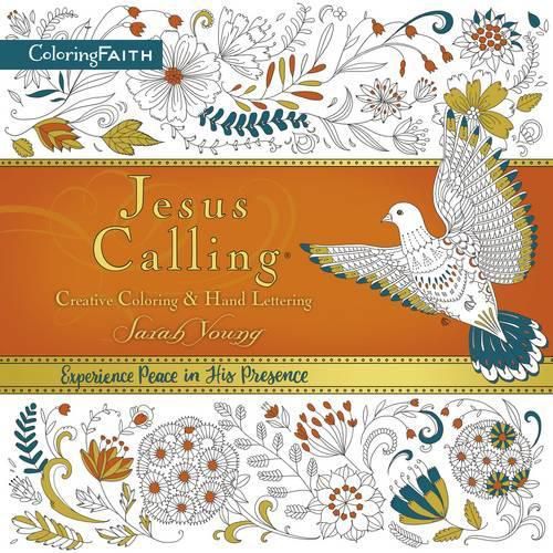 Cover image for Jesus Calling Adult Coloring Book:  Creative Coloring and   Hand Lettering