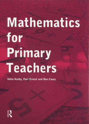 Cover image for Mathematics For Primary Teachers