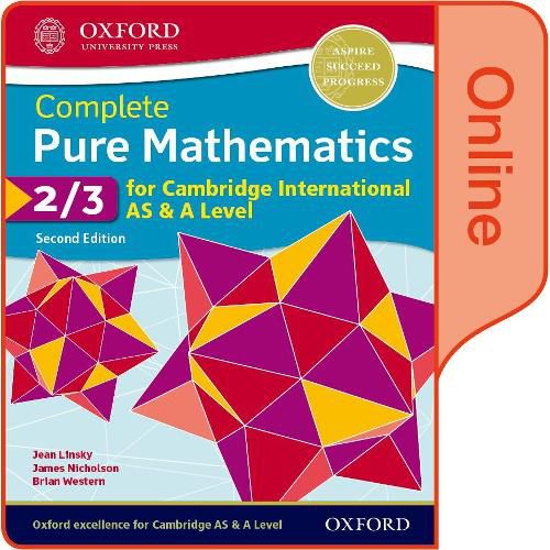 Pure Mathematics 2 & 3 for Cambridge International AS & A Level: Online Student Book