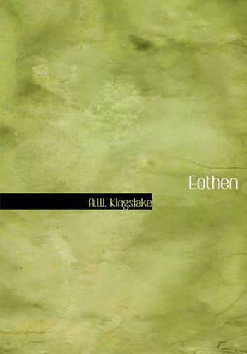 Cover image for Eothen