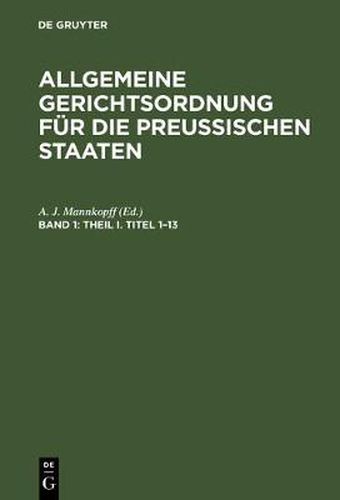 Cover image for Theil I. Titel 1-13