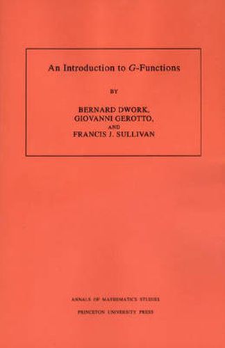 Cover image for An Introduction to G-functions