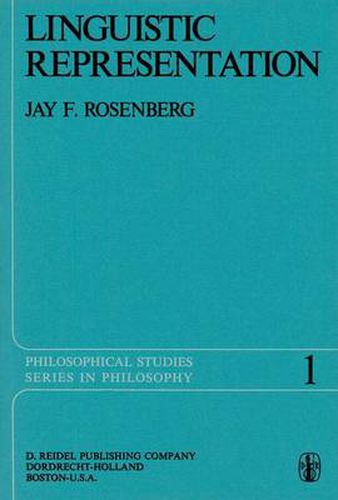 Cover image for Linguistic Representation