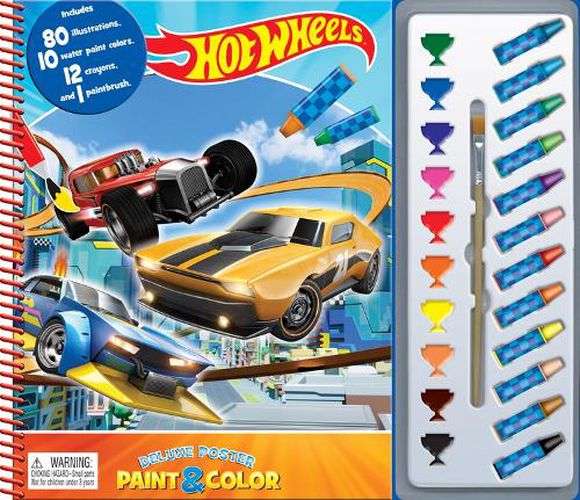 Cover image for Mattel Hot Wheels (New) Deluxe Poster Paint & Color